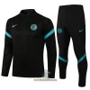 Inter Milan Trainings Sweatshirt Pak Quarter-zip 2021-22 Zwarte - Heren